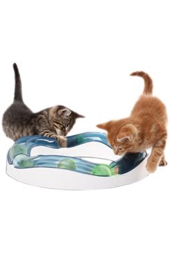 Hračka mačka guľovou dráhou horská s loptičkou CATIT plast