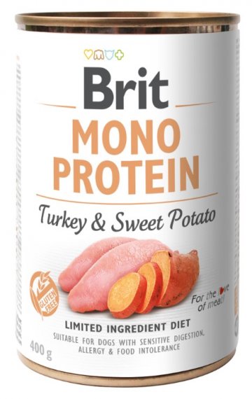 Brit Mono Proteín Turkey & Sweet Potato 400g