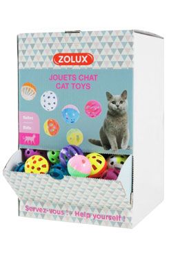 Hračka mačka Display zvoniaci loptičky 204ks Zolux
