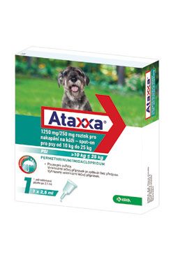 Ataxx Spot-on Dog L 1250mg / 250mg 1x2,5ml