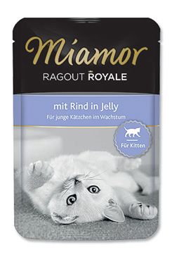 Miamor Cat Ragout Junior vrecko hovädzie v želé 100g