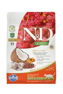 N & D Quinoa CAT Skin & Coat Herring & Coconut 300g