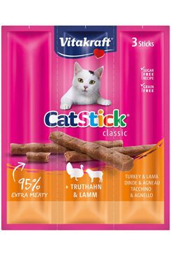 Vitakraft Cat pochúťka Stick mini Turkey + lamb…