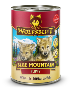 Wolfsblut konz. Blue Mountain Puppy 395g - zverina s batátmi