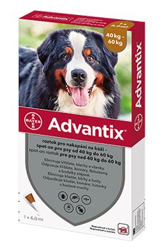 Advantix Spot On 1x6ml pre psov 40-60kg (1pipeta)
