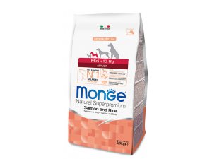 MONGE Dog Mini Adult Losos, ryža 27/14 2,5kg