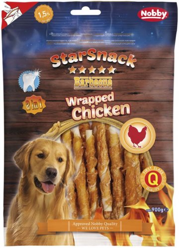 Nobby StarSnack BBQ Wrapped Chicken maškrty 900g