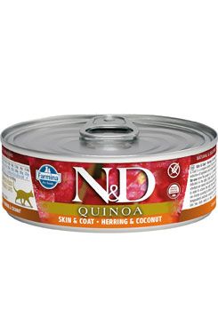 N & D CAT quinoa Adult Herring & Coconut 80g