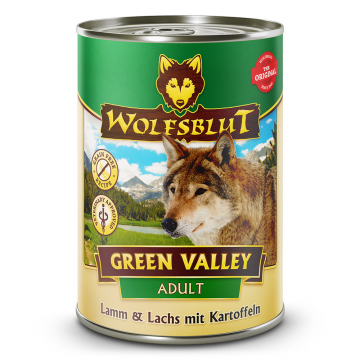Wolfsblut konz. Green Valley Adult 395g - jahňa a losos so zemiakmi