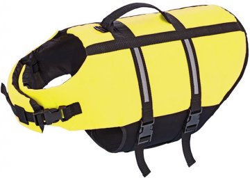 Nobby Elen záchranná plávacia vesta pre psa neon žltá M-35cm