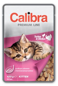 Calibra Cat vrecko Premium Kitten Turkey & Chicken100g