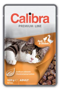 Calibra Cat vrecko Premium Adult Duck & Chicken 100g