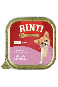 Rinti Dog Gold Mini vanička kachna+kure 100g