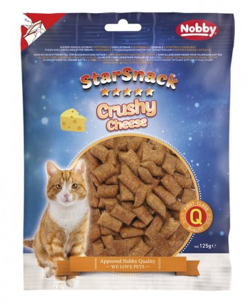 Nobby StarSnack Cat Crush Cheese chrumkavé vankúšiky so syrom 125g