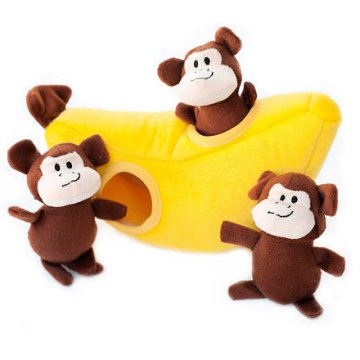 ZippyPaws Burrow - Opice v banáne