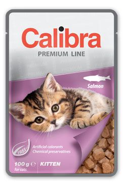 Calibra Cat vrecko Premium Kitten Salmon 6x100g