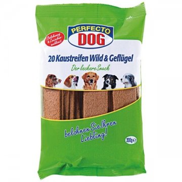 Perfecto Dog Mäsové plátky zverina + hydina (10ks / 200g)