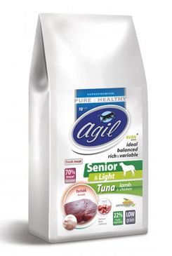 Agil Senior & Light Low Grain, Tuna, Lamb,…
