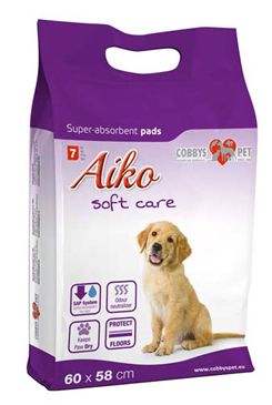 Podložka absorpčná pre psov Aiko Soft Care 60x58cm 7ks