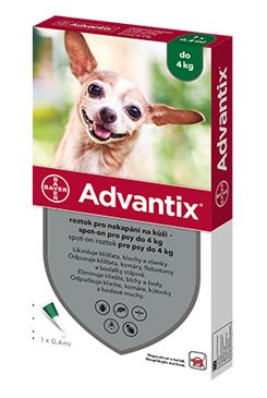 Advantix Spot On 1x0,4ml pre psov do 4kg (1…