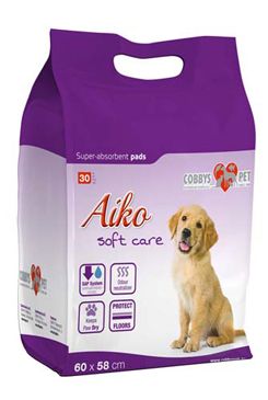 Podložka absorpčná pre psov Aiko Soft Care 60x58cm 30ks