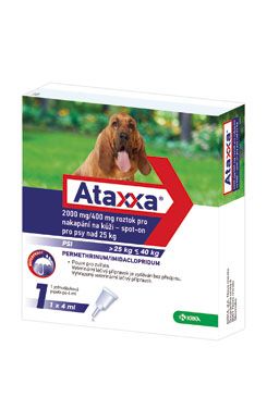 Ataxx Spot-on Dog XL 2000mg / 400mg 1x4ml