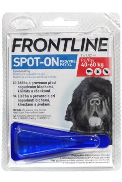 FRONTLINE SPOT ON pre psov XL (40-60kg) - 1x4,02ml