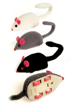 Hračka mačka Myš super rýchla naťahovacie plyš