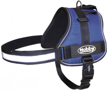 Nobby Seguro bezpečnostný postroj pre psa M-L modrý 65-80cm