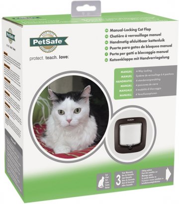 PetSafe Manual Cat Flap dvierka pre mačky do 8 kg hnedá
