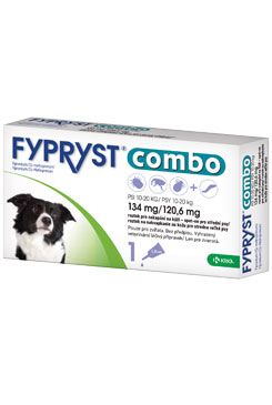 Fypryst combo spot-on 134 / 120,6mg pes strednej 1 pip