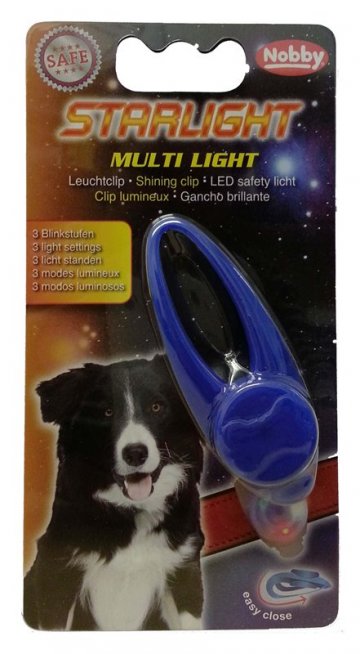 Starlight Multi Light blikajúci prívesok na psie obojok 1ks