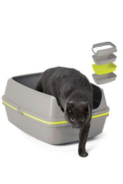 WC mačka Lift to sift s roštom Jumbo 57x43x27cm