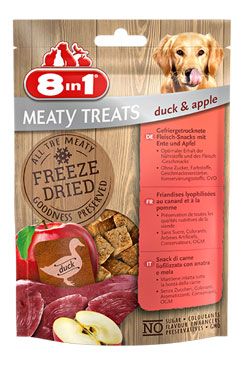 Pochúťka 8in1 Meaty Treats FD Duck / Apple 50g