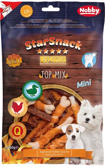 Nobby StarSnack BBQ Mini Top Mix maškrty pre malých psov 180g