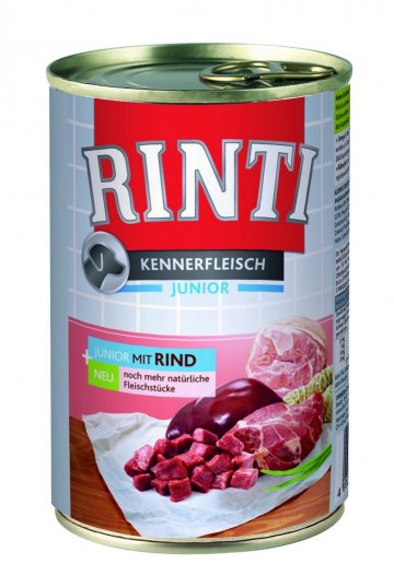 Rinti Junior konzerva pre psov hovädzí 12x400g