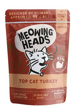 MEOWING HEADS Top Cat Turkey kapsička 10x100g