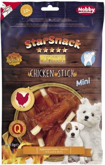Nobby StarSnack BBQ Chicken Stick Mini kostičky s kuracím mäsom 113g