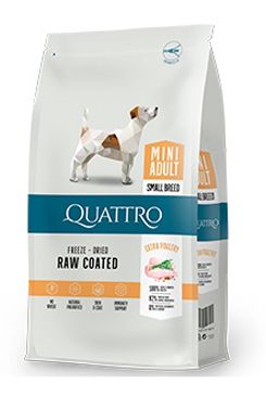 QUATTRO Dog Dry Premium Mini Adult Hydina 1,5kg