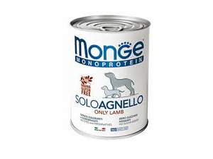 Monge Dog SOLO GRAIN FREE Jahňa monoprotein 400g / 24bal