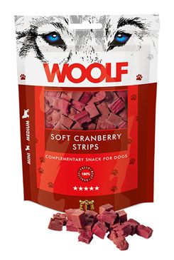 WOOLF pochúťka soft cranberry strips 100g