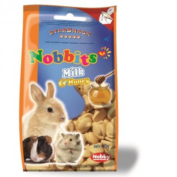 Nobby StarSnack Nobbits maškrty pre hlodavce mlieko a med 75g