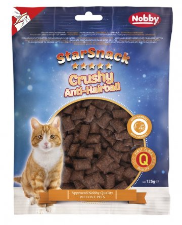 Nobby StarSnack Cat Crush Anti-Hairball chrumkavé vankúšiky 125g