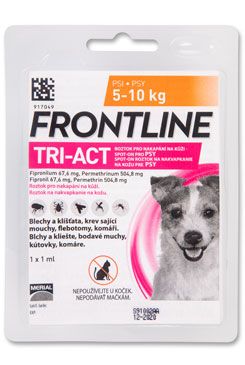 FRONTLINE TRI-ACT spot-on pre psy S (5-10 kg) -1x1ml