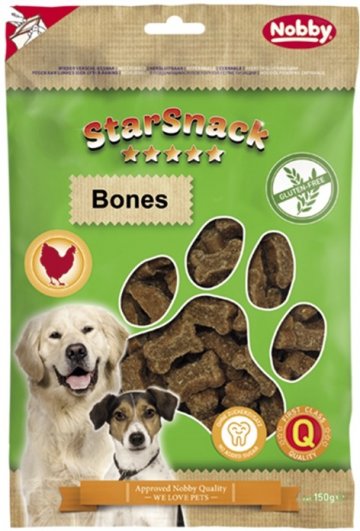 Nobby StarSnack Bones Gluten FREE bezlepkové maškrty kostičky 150g