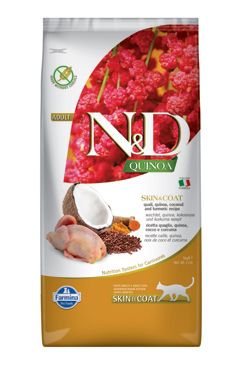 N & D Quinoa CAT Skin & Coat Quail & Coconut 5kg
