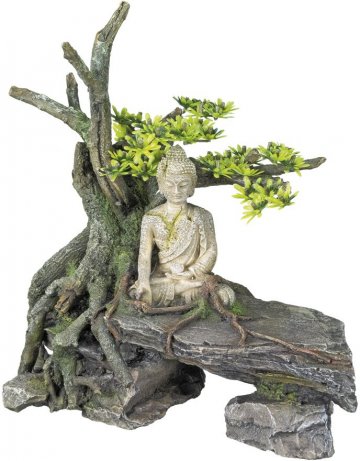 Nobby akvarijné dekorácie Budha so stromom 26,7 x 15 x 27,3 cm