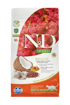 N & D Quinoa CAT Skin & Coat Herring & Coconut 1,5kg