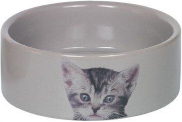 Nobby CUTE keramická miska pre mačky sivá 12x4,5cm / 0,25l